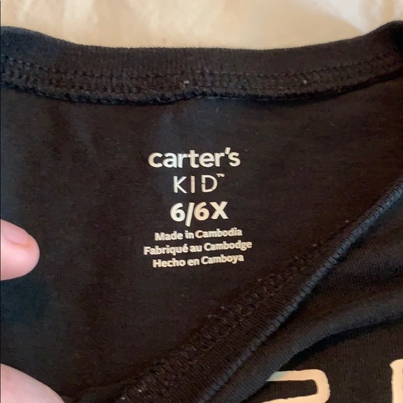 Girls black Long sleeve print shirt - Picture 3 of 3